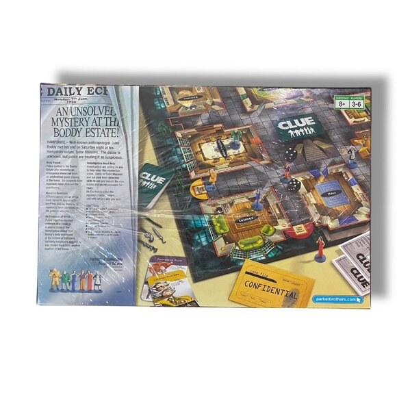 Clue Classic Board Game 2005 Parker Brothers Detective Unsolved Mystery Edition - Picture 3 of 4
